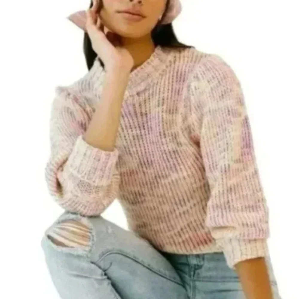 All in Favor PASTEL MARLED SWEATER